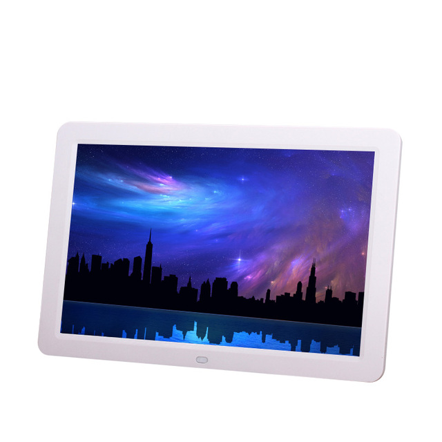 12inch Mini White Digital Picture Photo Frame 1280x800 USB SD DC Earphone Custom LOGO Digital Photo Frame With Motion Sensor