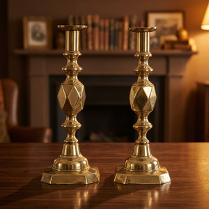 Support à bougie en laiton fait main, artisanat décoratif en laiton, DMB-255 - Product Image 1