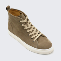 Fabricants de baskets personnalisées LANCI OEM, baskets à tige haute en daim, chaussures de luxe pour hommes