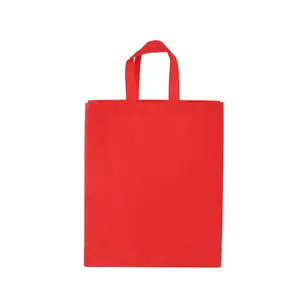 लोगो के साथ रंग पुन: प्रयोज्य पीपी लैमिनेटेड गैर बुना टी-शर्ट बनियान व्यापारिक बैग