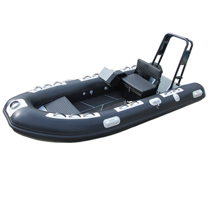Bateau pneumatique RIB à coque en V profonde en aluminium haute vitesse 3,8 m Hypalon/PVC pliable pour la plongée certifié CE 6 personnes pêche - Product Image 2