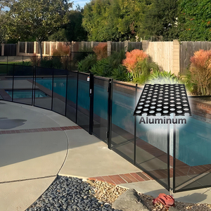 New Design Punched Holes Perforated Panels Aluminium Perf <strong>Pool</strong> Gate Fashionable Perforated Slat <strong>Fence</strong> Panel White Aluminum <strong>Fence</strong> - Product Image 4