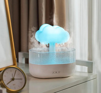Offre Spéciale – Humidificateur Nuage de Pluie Unique en Forme de Champignon avec Lumières Colorées, Diffuseur d'Huiles Essentielles et d'Arômes pour Bureau et Maison