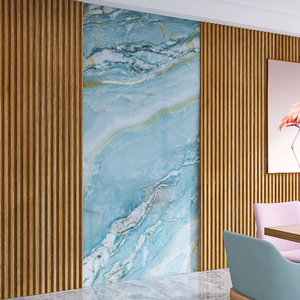 Бытовая 1220*2440 мм мрамор ПВХ лист гостиной панели стены украшения УФ облицовки доски для виллы - Product Image 5