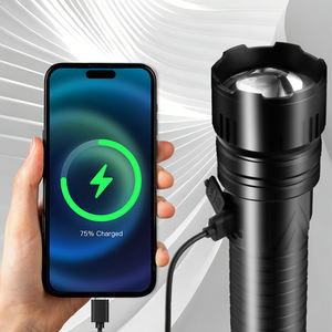 Новый светодиодный фонарь <span class=keywords><strong>2026</strong></span> года, 30 Вт, со встроенным аккумулятором, белый лазерный, мощный, дальность 1400 метров, 3 режима, для походов и активного отдыха - Product Image 3