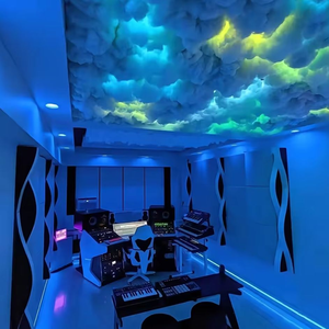 Lampada a <span class=keywords><strong>Soffitto</strong></span> a Forma di Nuvola con Controllo APP, Luce Stroboscopica Dimmerabile, Design Moderno Fai-da-Te, Decorazione per Camera, Lampada RGB a Nuvola - Product Image 5