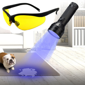 Lunettes détectrices d'urine d'animaux avec lampe torche UV LED pour la détection et la protection contre les taches d'animaux - Product Image 1
