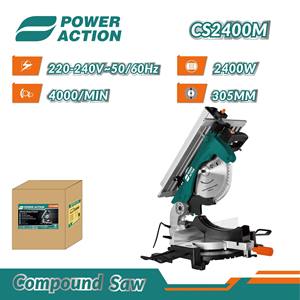 <span class=keywords><strong>Scie</strong></span> à <span class=keywords><strong>onglet</strong></span> coulissante multifonction robuste 2400W pour le travail du bois, la menuiserie et la fabrication de meubles (vente en gros) - Product Image 2