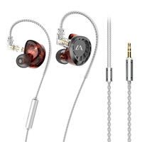 Écouteurs intra-auriculaires LF4 HiFi Technology avec câble détachable à 2 broches, 3BA+1DD
