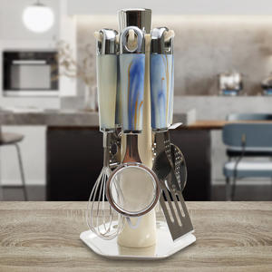 Ensemble d'ustensiles de cuisson de luxe légers du fabricant, 7 pièces, <span class=keywords><strong>fouet</strong></span> à boîte ouverte avec trou de suspension - Product Image 1