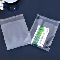 Sac d'emballage cadeau transparent auto-adhésif en plastique BOPP avec fermeture éclair, résistant à l'humidité, pour boucles d'oreilles, bijoux, lunettes et chaussettes