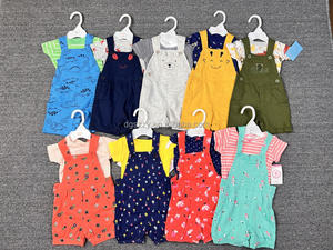 Set di <span class=keywords><strong>abbigliamento</strong></span> per bambini alla moda tuta di cotone set di chiusura con bottoni t-shirt e tute per <span class=keywords><strong>abbigliamento</strong></span> <span class=keywords><strong>estivo</strong></span> per bambini - Product Image 5