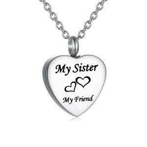 Joyería <span class=keywords><strong>de</strong></span> cremación, forma <span class=keywords><strong>de</strong></span> corazón <span class=keywords><strong>de</strong></span> acero inoxidable, <span class=keywords><strong>mi</strong></span> hermana, collar <span class=keywords><strong>de</strong></span> urna <span class=keywords><strong>de</strong></span> corazón <span class=keywords><strong>de</strong></span> <span class=keywords><strong>mi</strong></span> amigo, COLLAR COLGANTE <span class=keywords><strong>de</strong></span> joyería <span class=keywords><strong>de</strong></span> recuerdo - Product Image 2