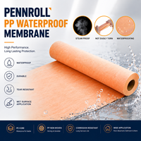 PENNECOF300 Fabrika Polimer Polietilen Elyaf Su Geçirmez Membran Duş Altlığı Banyo Zeminleri Duvarları için