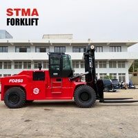 Chariot élévateur à fourche robuste STMA 25t, capacité de 20, 25, 30 et 35 tonnes, diesel, avec déplaceur latéral et positionneur de fourches