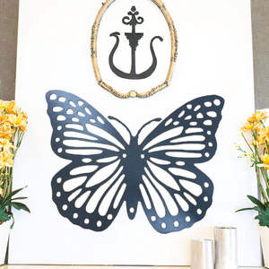 Décoration Murale Papillon en Fer Forgé Noir pour Ramadan, Mariage, Salon - Art Déco - Vente en Gros - Product Image 5