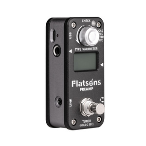 Pédale d'effet de guitare analogique Flatsons Flanger Mini Preamp, Clean/Overdrive/Metal Distortion, tête d'ampli de guitare avec sortie casque - Product Image 2