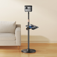 Support de projecteur et de téléviseur en alliage d'aluminium miniature avec élévateur rétractable, longueur réglable 65-120 cm, capacité de charge 5 kg, utilisation universelle