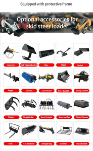 VOLNOS mesin Crawler Mini peralatan Track Mini harga rendah Steer selip untuk pekerjaan konstruksi tugas berat grosir - Product Image 3