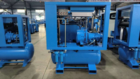 Compresseur d'air industriel 4-en-1 de 15 kW (20 CV) avec sécheur, pompe et moteur stationnaire pour machine de découpe laser - Vente en gros