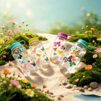 Nouvelle bouteille d'eau tendance en Tritan transparent, écologique, 32 oz, personnalisable, à large ouverture, pour le sport et les voyages