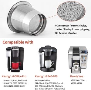 Recargable Universal para Cafeteras <span class=keywords><strong>Keurig</strong></span> <span class=keywords><strong>2.0</strong></span> y 1.0 de una Sola Taza, Filtro <span class=keywords><strong>Keurig</strong></span> Reutilizable, K Cup, K-cups, Filtro Reutilizable - Product Image 5