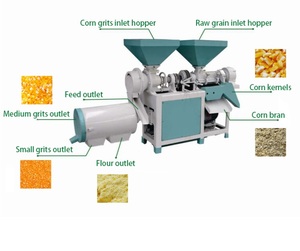Machine à moudre le maïs, machine à décortiquer le maïs et machine à éplucher pour moulin à farine de maïs - Product Image 5