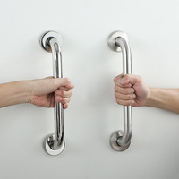 Barre d'appui de sécurité en acier inoxydable pour la douche Porte-serviettes pour les personnes âgées handicapées Poignée d'accoudoir