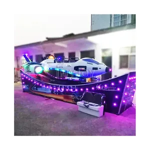 Attraction outdoor indoor commercial amusement kiddie rides theme game park playground equipment electric rotating flying car