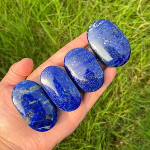 Venta al por mayor de piedras de palma de lapislázuli talladas vintage, artesanías de cristal natural para Feng Shui, budismo, gemas de hadas y amuletos. - Product Image 2