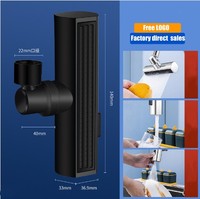 Tête de pulvérisation multifonctionnelle 360° pour robinet de cuisine à cascade, accessoire de remplacement pour évier de cuisine