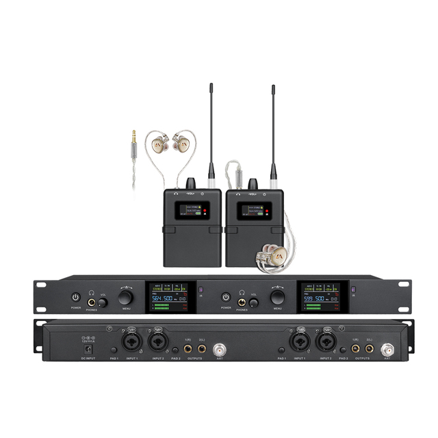 Hot Selling HONGKONG MUSES AC110 Professional Portable Wireless In-Ear Monitor System 50m Range Digital Coding 1 Transmitter