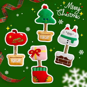 Nuevo Juguete de Madera Original para Gatos de Navidad, Juguete para Masticar para Gatos, Muñeco de Autoentretenimiento, Suministros para Mascotas para Comercio Transfronterizo - Product Image 3