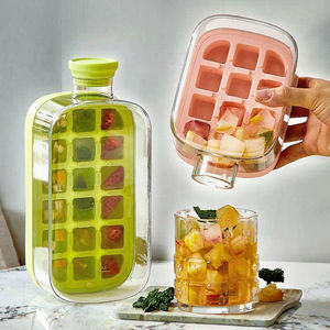 صينية مكعبات الثلج المنزلية من السيليكون <span class=keywords><strong>M</strong></span> ، ثلاجة مضغوطة الصنع من أجل استخدام قش الغلاية - Product Image 2