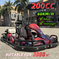 Kupao XTREME Go-Kart Comercial de Gasolina de 200CC para Adultos y Adolescentes, Carreras de Derrape, Asiento Individual, Cinturón de Seguridad de 4 Puntos, ≤60KM/H