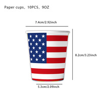 4. Juli Papp teller Patriotisches Einweg geschirr für BBQs & Holiday Parties Stars & Stripes Party zubehör