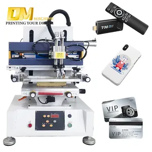 Factory direcit sale tabletop semi automatic flat belt screen printing machinery with adhesion