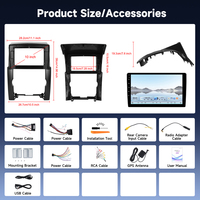 Autoradio Android Podofo Qualcomm 8 cœurs 10 pouces pour Kia Sorento 2009-2012, CarPlay/Android Auto sans fil, GPS, WiFi, OEM ODM
