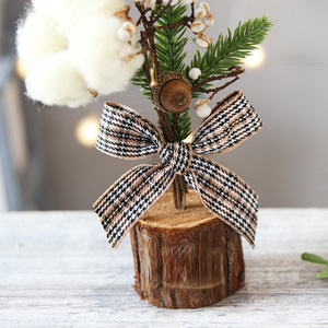 Eco-friendly Popular Christmas <b>Tree</b> <b>Ornament</b> Polytype Wood Pine Needle Red Berry Decor Indoor Living Room Home Decor - Product Image 5