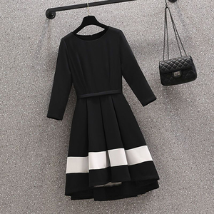 Ensemble automne <span class=keywords><strong>grande</strong></span> <span class=keywords><strong>taille</strong></span> pour femmes, nouvelle <span class=keywords><strong>robe</strong></span> <span class=keywords><strong>pull</strong></span> cardigan amincissante pour femmes, ensemble deux pièces tendance pour femmes - Product Image 5