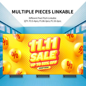 Landun P2.5屋内フルカラーLED広告スクリーン-ポータブル折りたたみ式、サードパーティ製<span class=keywords><strong>CMS</strong></span>対応、ブラック、輝度600-1000cd/<span class=keywords><strong>m</strong></span> - Product Image 6