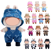 Vêtements en plastique pour poupées en peluche vinyle 17cm style jouet de dessin animé PVC matériel unisexe accessoires de poupée échelle 1:3