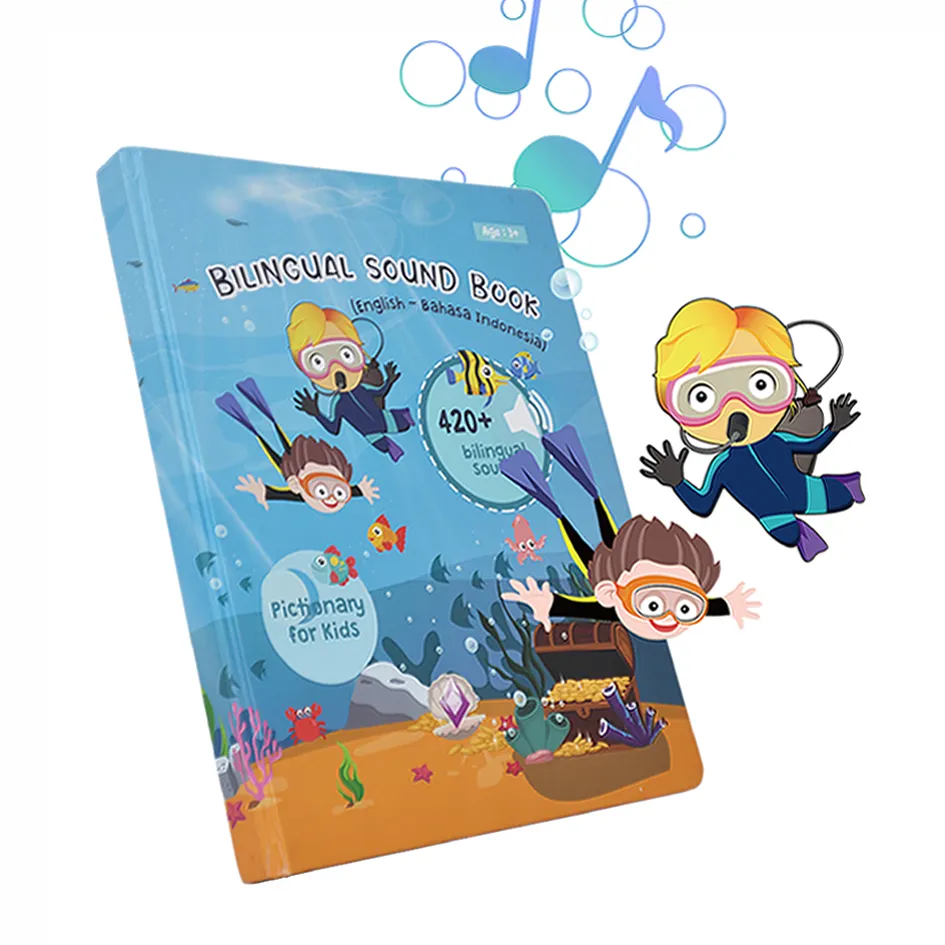 China melhor fabricante personalizado alta qualidade capa dura colorir criança baixo custo bluetooth som livro para crianças