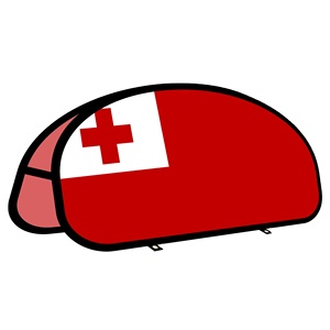 Banner Pop-up en Forma de Frijol Tonga con Diseños Personalizados para Campañas Publicitarias en Exteriores y Promoción en Campos de Césped - Product Image 1