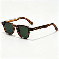 Lunettes de soleil de mode pour hommes en gros, style rétro, protection UV400, monture carrée, unisexe, pour voyage en extérieur, monture en métal CP