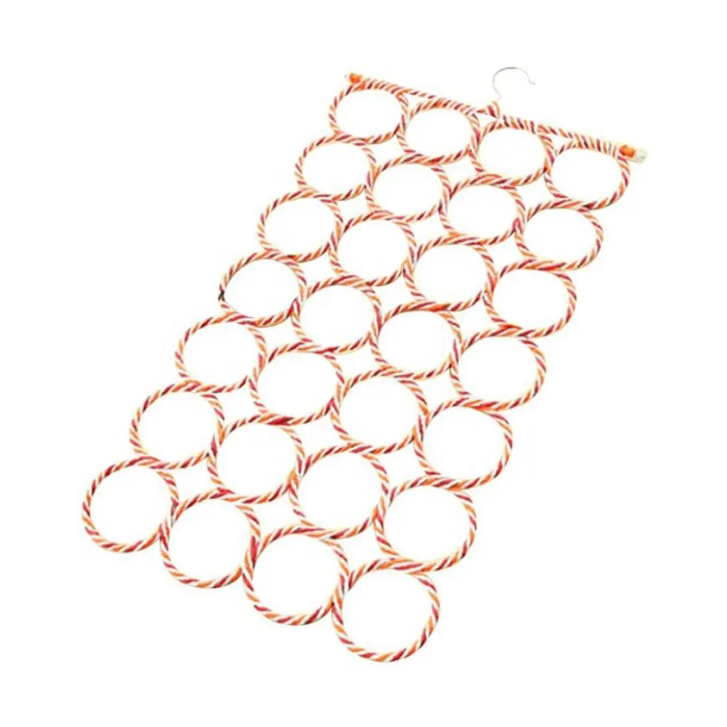 Foldable 12 28 rings paper scarf cloth hanger