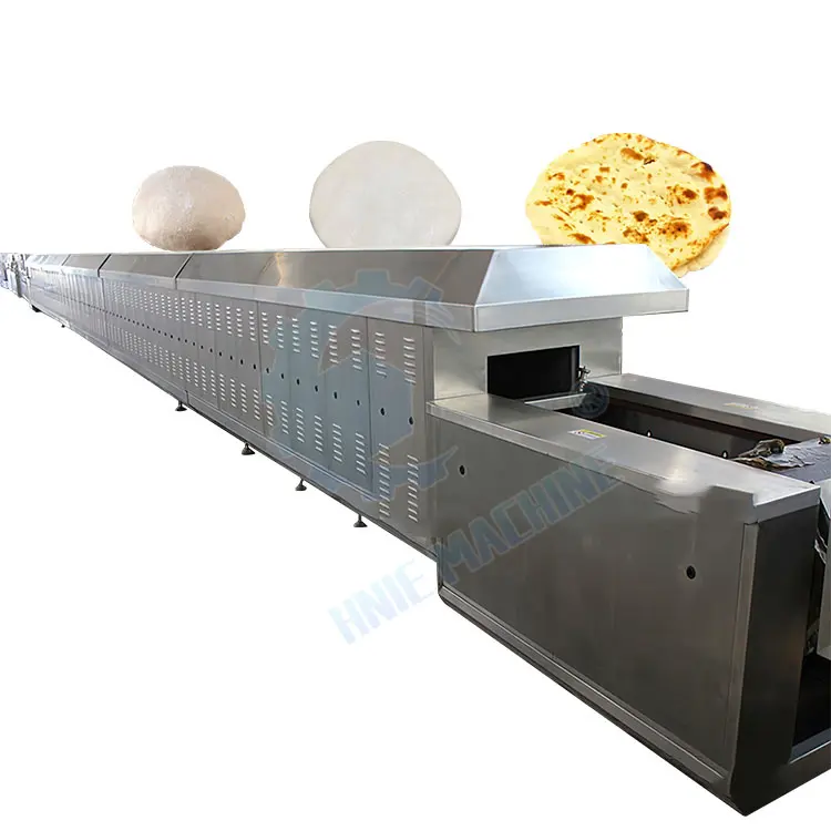 自動チャパティルティインドのロティピタパンメーカーマシン小麦粉トルティーヤ生産ライン