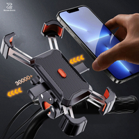 Support de téléphone pour vélo, support de téléphone pour moto, pince de téléphone portable pour guidon de moto, pince de téléphone pour scooter pour iPhone