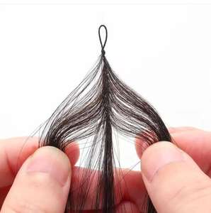 2025年新着バージンキューティクルアラインヘアエクステンション見えず快適なフェザーティップヘア編み物用先端毛なし - Product Image 2