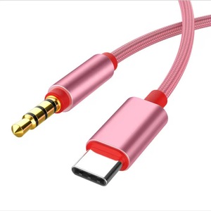 1m TYPE-C 3.5mm jack AUX xe Cáp âm thanh DAC chip kỹ thuật số USB Loại C 3.5mm jack AUX Dây Stereo cho <span class=keywords><strong>samsung</strong></span> cho Xiaomi xe - Product Image 4